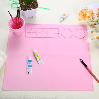 Vaisag House silicone 14 Paint Wells Palettes(Set of 1, Pink)