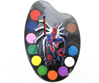 JAPSI Plastic 12 Paint Wells Palettes(Set of 1, Multicolor)