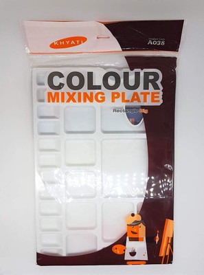 Taabar plaste 26 Paint Wells Palettes(Set of 1, White)