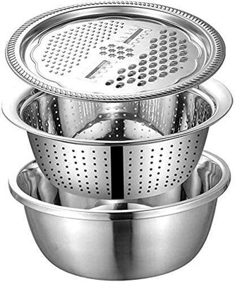 BVM Kitchen Sink Stainless Steel Push Down Strainer(15 cm Set of 1)