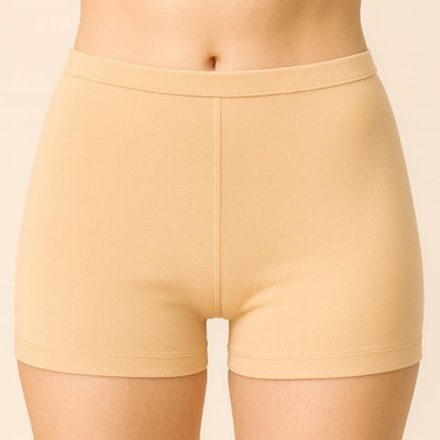 Apraa & Parma Solid Women Beige Cycling Shorts, Gym Shorts, Night Shorts, Night Shorts, Running Shorts