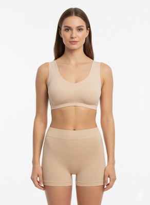 Hpa Solid Women Beige Casual Shorts