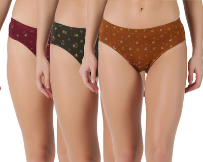 Dollar Dollar Lehar Super Combed Cotton Women's Printed Solid Panty Women Hipster Multicolor Panty