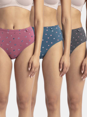 JOCKEY 1406 High Coverage Super Combed Cotton with StayFresh Treatment Women Hipster Multicolor Panty