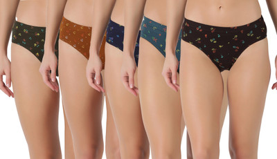 Dollar Dollar Lehar Super Combed Cotton Women's Printed Solid Panty Women Hipster Multicolor Panty