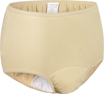 MAGICMOON Reusable adult diaper, Washable cloth diapers, Bedwetting Brief For Women Adult Diapers - L