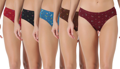 Dollar Lehar Super Combed Cotton Plain Solid Women Hipster Multicolor Panty