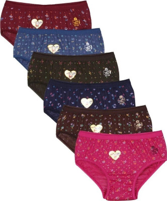 Comba Less Women Hipster Multicolor Panty(Pack of 6)