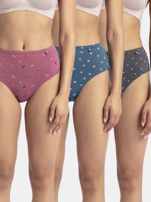 JOCKEY 1406 High Coverage Super Combed Cotton with StayFresh Treatment Women Hipster Multicolor Panty