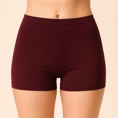 Ullas Solid Women Purple Cycling Shorts, Gym Shorts, Night Shorts, Night Shorts, Running Shorts