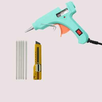 Atrocitus 20W Mini Glue Gun With 5Pcs Glue Stick+ Utlity Knife for DIY Craft,Art,Pasting Paper Crafting Tool Atrocitus 20W Mini Glue Gun With 5Pcs Glue Stick+ Utlity Knife for DIY Craft,Art,Pasting Paper Crafting Tool