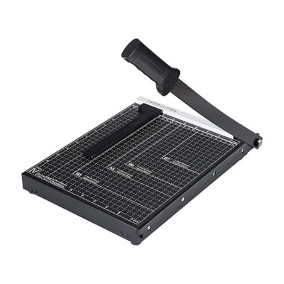 verena JMD 12 Inch A4 Paper Cutting Board, 12 Sheets Capacity Plastic Grip Guillotine Paper Cutter(Set Of 1, Black)