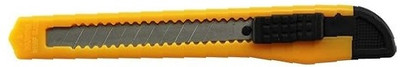 Eclet 1 Carton Cutter(9mm) Blade Snap Off Cutter Utility Knives Retractable Multicolor Plastic Grip Hand-held Paper Cutter(Set Of 1, Any Random Color sent)