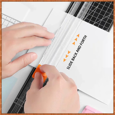 KITANDCO na Plastic Grip Hand-held Paper Cutter(Set Of 1, Black)