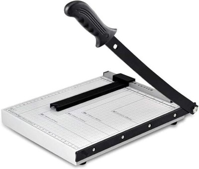 BrightOffice A4 Size Paper Cutter Plastic Grip Hand-held Paper Cutter(Set Of 1, White)