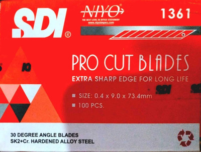 dinojames Sdi blade 1361 pro cut blade Metal Grip Hand-held Paper Cutter(Set Of 1, Red)