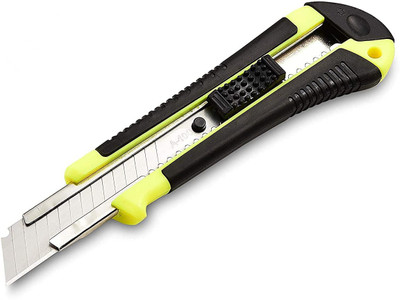 Kandle Cutter Knife Advanced Tool with 18mm 10 Blades Plastic Grip Hand-held Paper Cutter(Set Of 1, Multicolor)