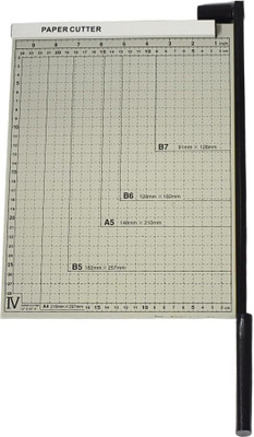 INGENRIC A4 Plastic Grip Hand-held Paper Cutter(Set Of 1, White)
