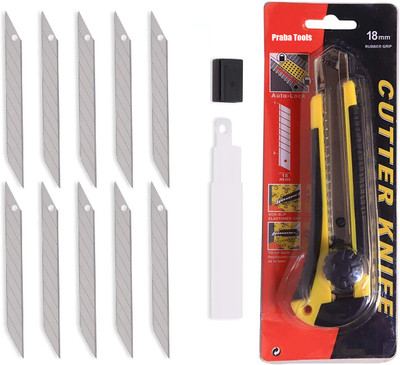 Prabacraft Paper Cutter Rubber Grip Hand-held Paper Cutter(Set Of 1, Black)