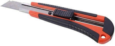 Eclet Heavy Duty 18 mm Cutter Knife Utility Knife Box Cutters, Plastic Grip Hand-held Paper Cutter(Set Of 1, Multicolor)