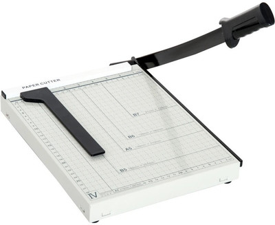 verena 12-Inch Professional Paper Trimmer Metal Base Guillotine Cutter Plastic Grip Hand-held Paper Cutter(Set Of 1, White)