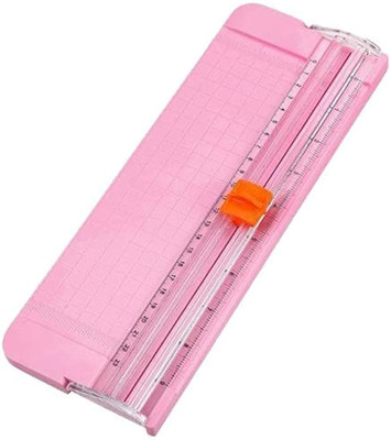 KRAFTMASTERS Mini Paper Cutter Handmade Supplies Tools For A5 Paper Cutter Plastic Grip Guillotine Paper Cutter(Set Of 1, Multicolor)