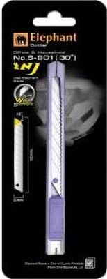 DHA SAIMWALLA LTD Elephant Cutter S-901 Stainless Steel Blad Cutter, use in office & household Plastic Grip Hand-held Paper Cutter(Set Of 2, MADE IN JAPAN)