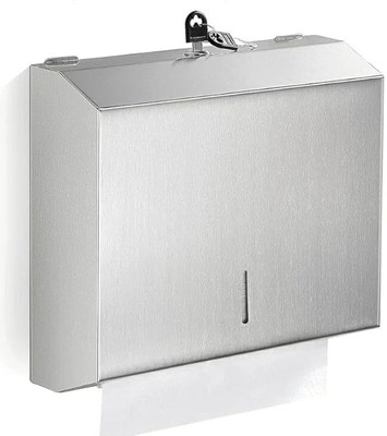 ShoppersHub PNQ SS Wall Mountable Rectangular Tissue Holder Dispenser Paper Dispenser
