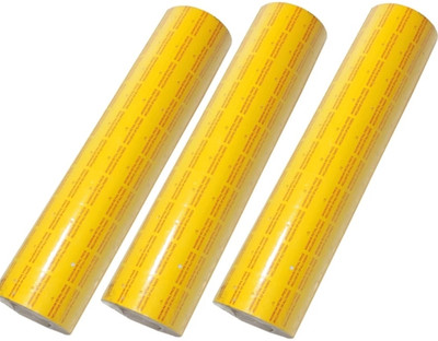 nts 30 Rolls Yellow Price Label Gun Adhesive Paper Self-adhesive Paper Label(Yellow)