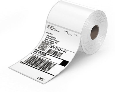 Shramya Thermal label Self Adhesive Paper Label(White)