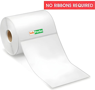 SobParbo Direct Stickers 400 Labels Direct Thermal Labels Self Permanent Adhesive Paper Label(White)
