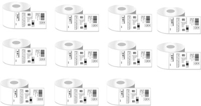 Alerica Flipkart new standard shipping labels Paper Label(White)