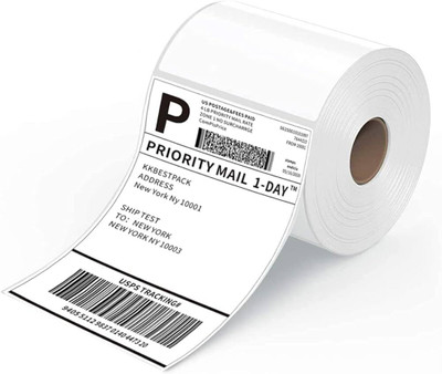 DT LABLES DT LABLE 4X6 SELF ADHESIVE Paper Label(White)
