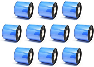 BlackDreams Thermal Transfer Barcode Labels Ribbon (pure black) Premium Wax for Printer TSC, Zebra, Citzen, Datamax, Thosiba, Sato (55x300 meter (1 inch core)) Paper Label(Black)