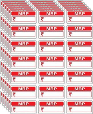 Shri R K MRP Self Adhesive 800 Stickers Self Adhesive Paper Label(Red)