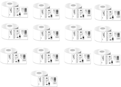 Alerica Flipkart new standard shipping labels Paper Label(White)