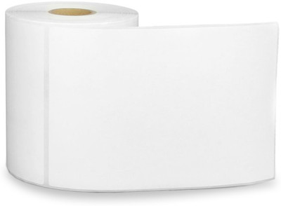 Tanzima Thermal Paper Label 100 mm X 150 mm (4x6 inch) | Self Adhesive | White - 250 Paper Label(White)
