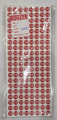 ROYAL STIC Self Adhesive Paper Label(red,white)