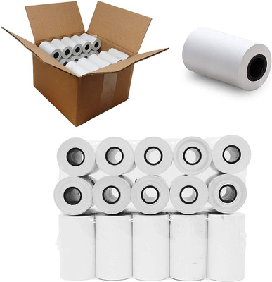 sehgal 57MM x 15 mtr Thermal Paper roll Ideal for Billing, POS Machine Self Adhesive Paper Label(White)