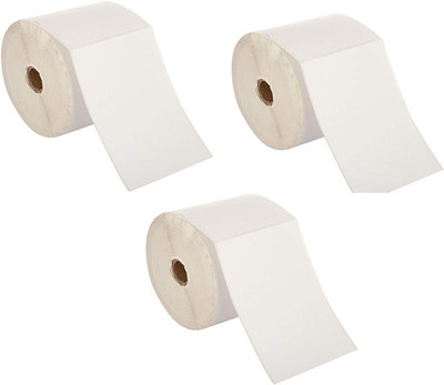 Solitaire 100x75 Direct Thermal Shipping Labels, Stickers for E commerce Shipment self Paper Label(White)