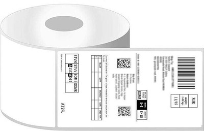 ICCHAHOUSE 4x6 Direct Thermal Barcode Shipping Label/Stickers Roll, Permanent Adhesive SELF ADHESIVE Paper Label(White)