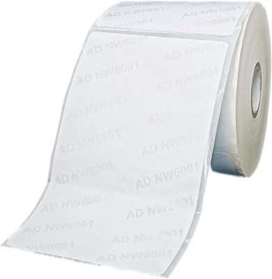 Koki Story Barcode Sticker Roll 75x 125 mm Pack of 1 Self Adhesive Paper Label(White)