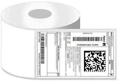 EcoGlide Flipkart & Amazon Label 3*5 Size OR 125mm*75mm Thermal Paper Label(White)