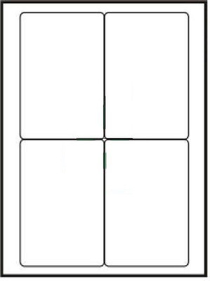 DESMAT 4 label A4 paper sheet Self-Adhesive Paper Label(White)