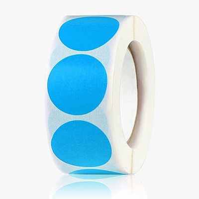 True-Ally 3000 Pcs Blue Color 1 Inch Round Dot Self Adhesive Stickers Writable Surface for Inventory Organize, File Classification, Calendar Planner (Bright Blue) Paper Label(Blue) True-Ally 3000 Pcs Blue Color 1 Inch Round Dot Self Adhesive Stickers Writable Surface for Inventory Organize, File Classification, Calendar Planner (Bright Blue) Paper Label(Blue)