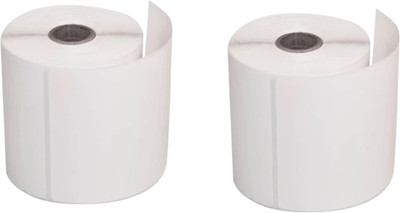 Solitaire 100x50 Direct Thermal Label,1 Roll Of 1000 Pcs,Pack Of 2 Rolls,Total 2000 Labels Self Paper Label(White)
