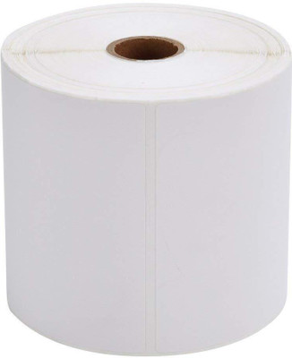 Polly N Box 3X5 Inch Direct Thermal Label Rolls Address Stickers for Ecommerce Shipment Strong Adhesive Label Paper Label Pack of 1 Paper Label(White)
