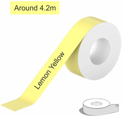 PeriPeri PeriPage Full Sticky L1 Label Tape 1-Roll/Box (Self-Adhesive)(Yellow) Self-Adhesive Paper Label(Yellow)