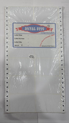 ROYAL STIC 70×48×2 Self Adhesive Paper Label(White)
