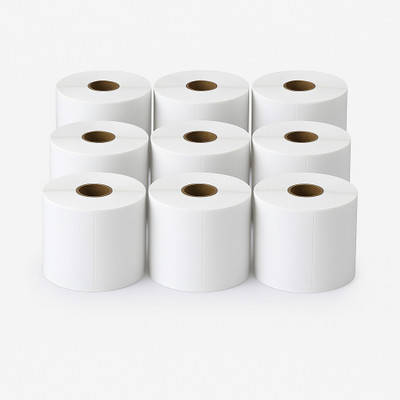 POWERLON 3×5 Direct Thermal Printer Label Roll | 500 Self-Adhesive Labels Self Adhesive Paper Label(White)
